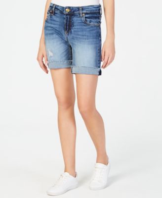 boyfriend jean shorts