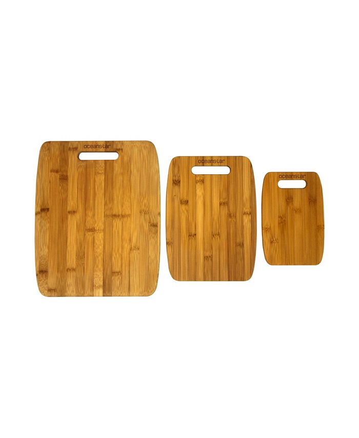 Oceanstar 3Piece Bamboo Cutting Board Set Macy's