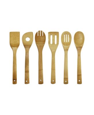 Oceanstar 7-Piece Bamboo Cooking Utensil Set - Macy's