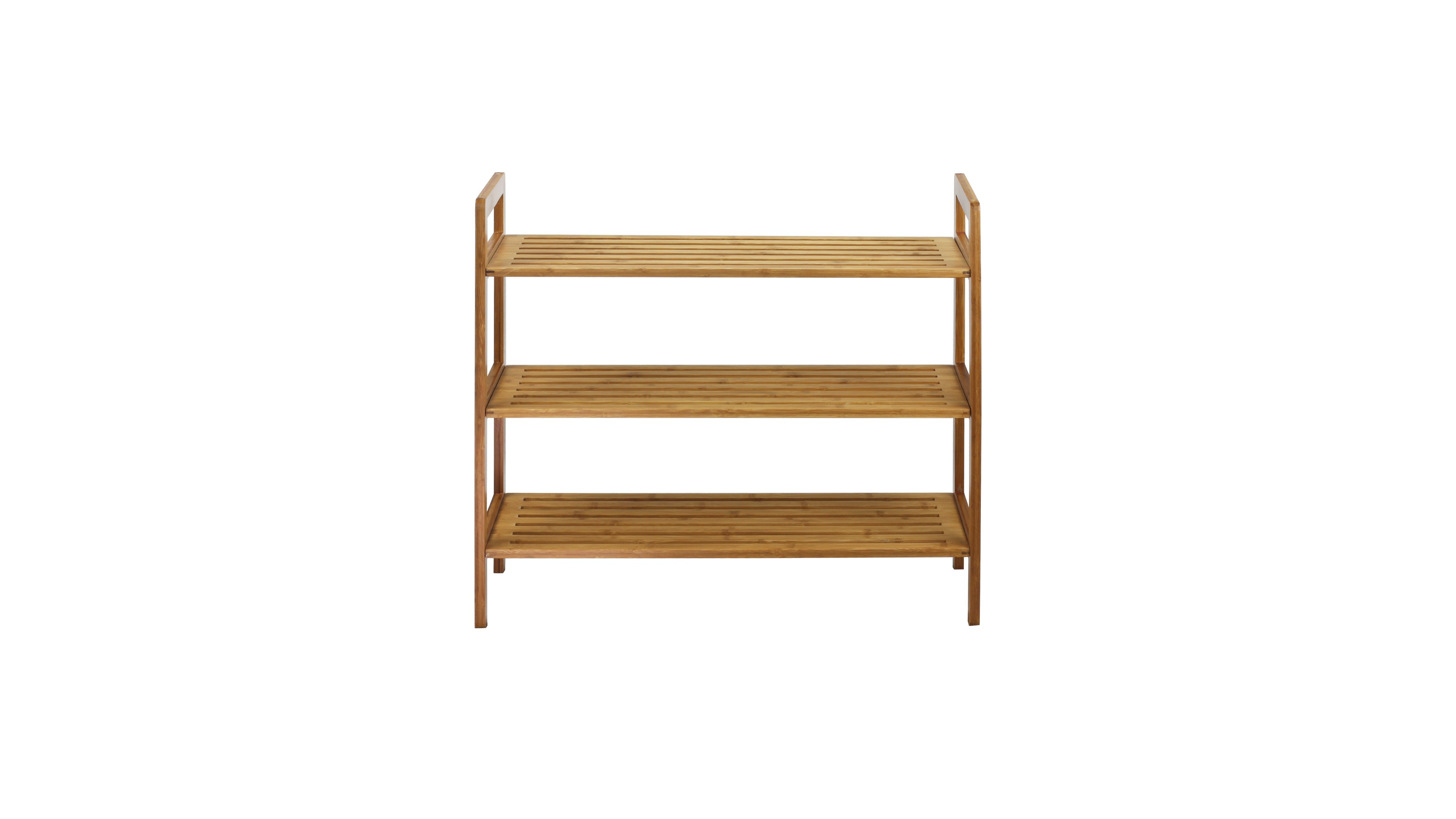 Oceanstar 3-Tier Bamboo Shoe Rack
