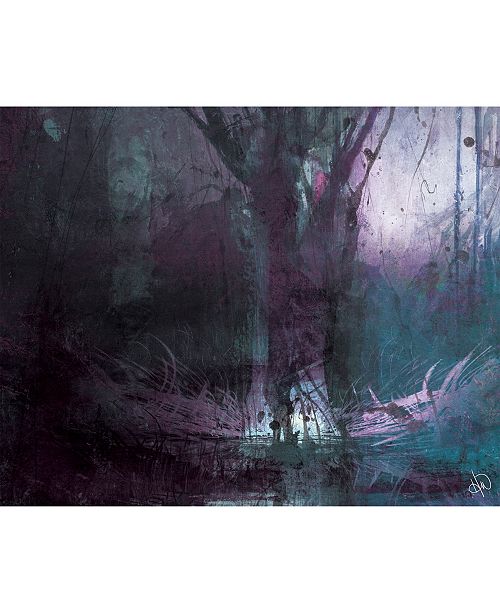 Creative Gallery Foreboding Indigo Fir Tree Abstract 24 X 36