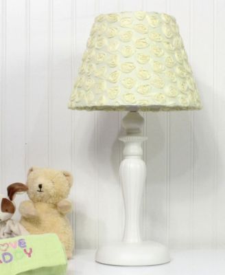 Nurture Yellow Roses Lamp Base With Shade