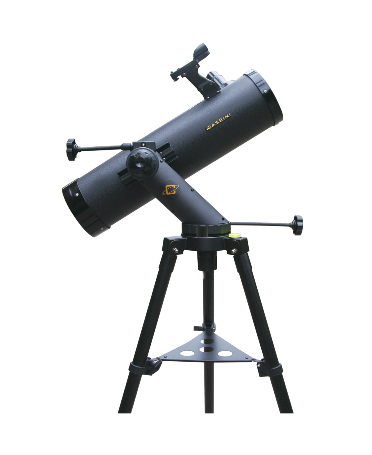 Shop Cosmo Brands Cassini 640 X 102mm Tracker Mount Astronomical Telescope And Red Dot Finderscope In Black