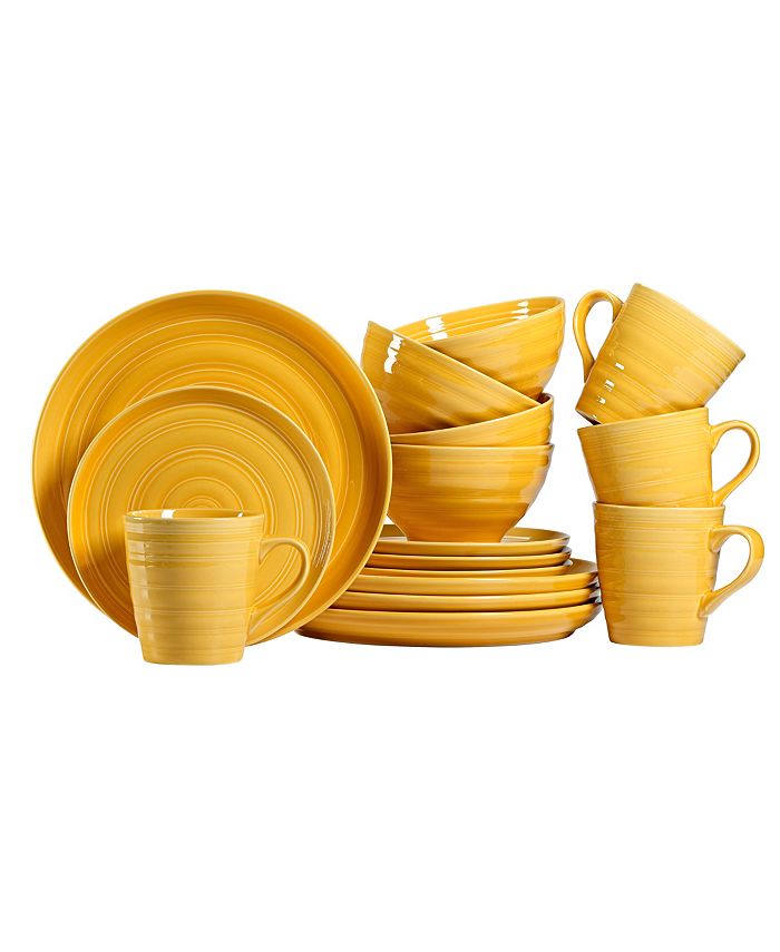 Over and Back Farmhouse 16Pc Dinnerware Set Macy's
