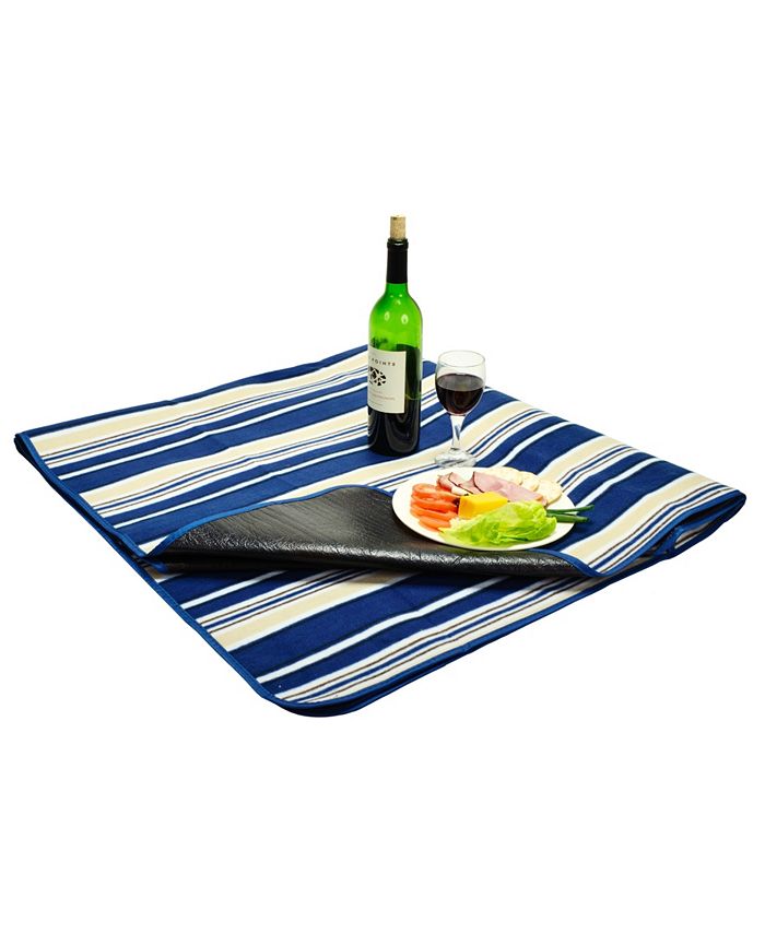 Picnic At Ascot Outdoor Picnic Blanket with Water Resistant Backing. 60