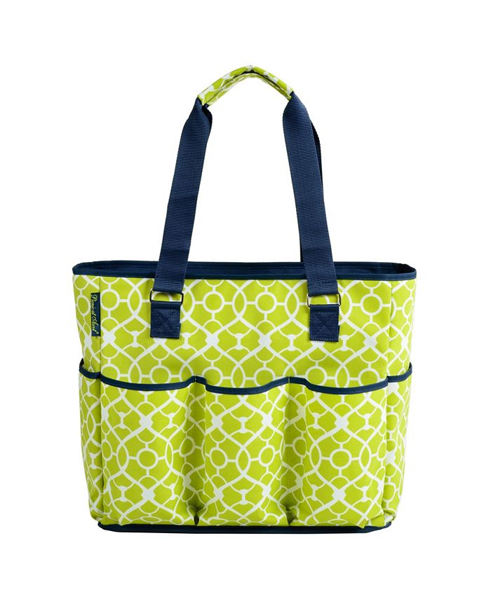 Picnic At Ascot Large Insulated Six Pocket Travel BagZip Top Leak