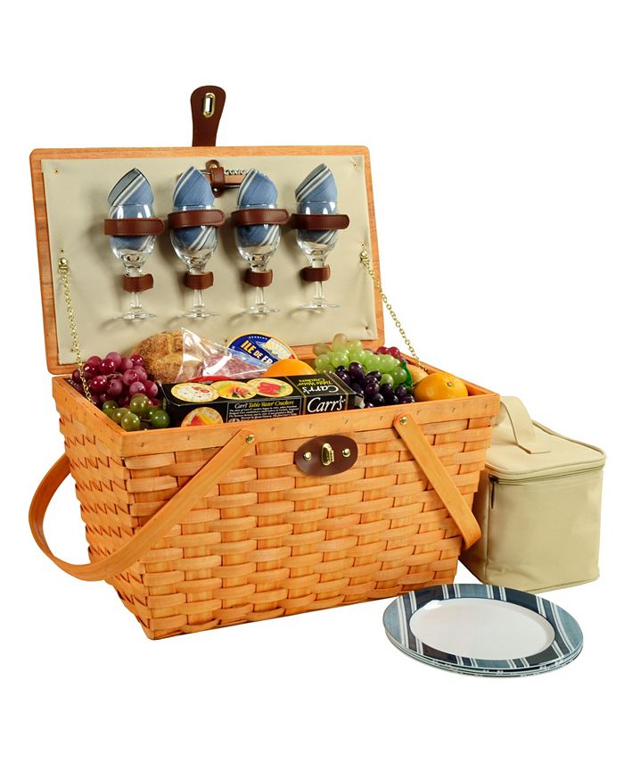 Picnic At Ascot Settler Traditional American Style Picnic Basket