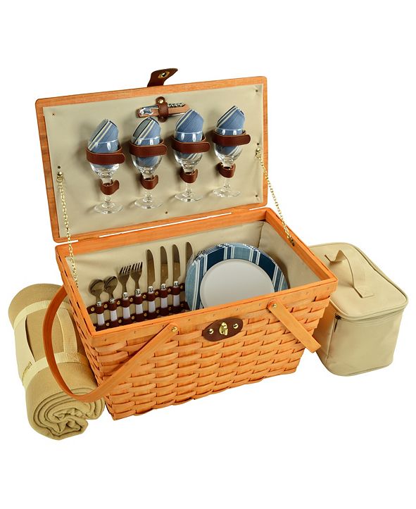 Picnic At Ascot Dorset Basket for 4 with Coffee Set ...