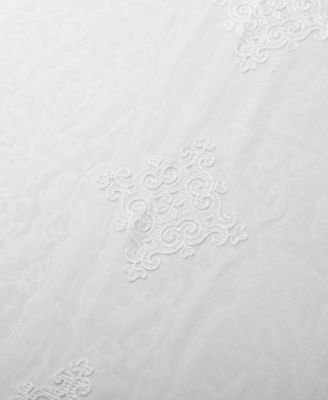 Lightweight Damask Sheer Curtain Panels, Set of 2, 52" x 96"