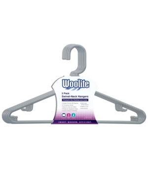 UPC 633125177656 product image for Woolite Swivel Neck Hangers 5 Pack in Gray | upcitemdb.com