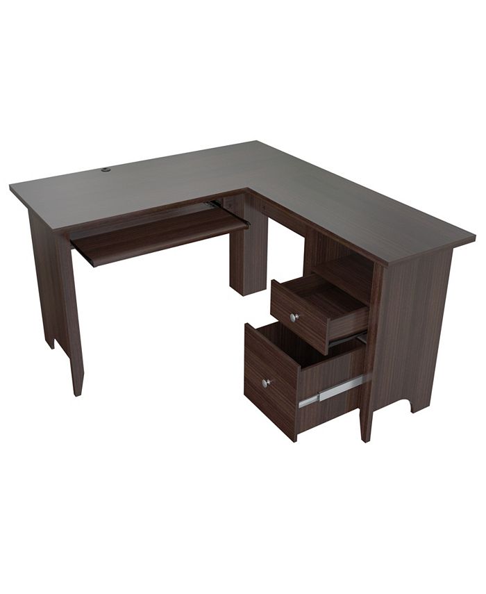Inval America L Shaped Computer Writing Desk Macy's
