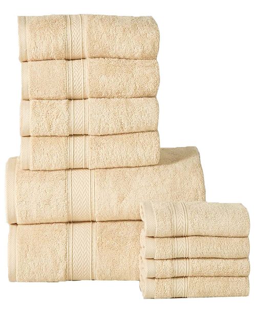 Casa Platino Soft and Luxurious Cotton 10 Piece Towel Set & Reviews