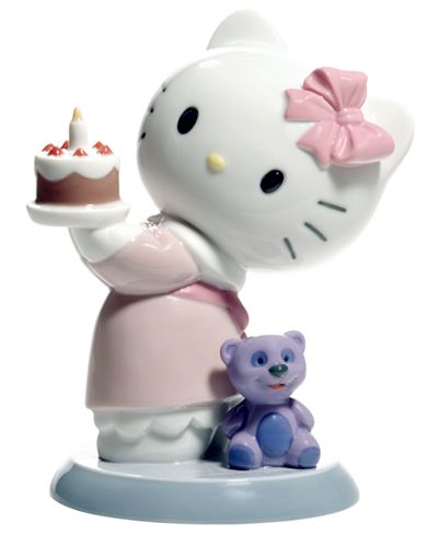 Nao by Lladro Hello Kitty Happy Birthday! Collectible Figurine