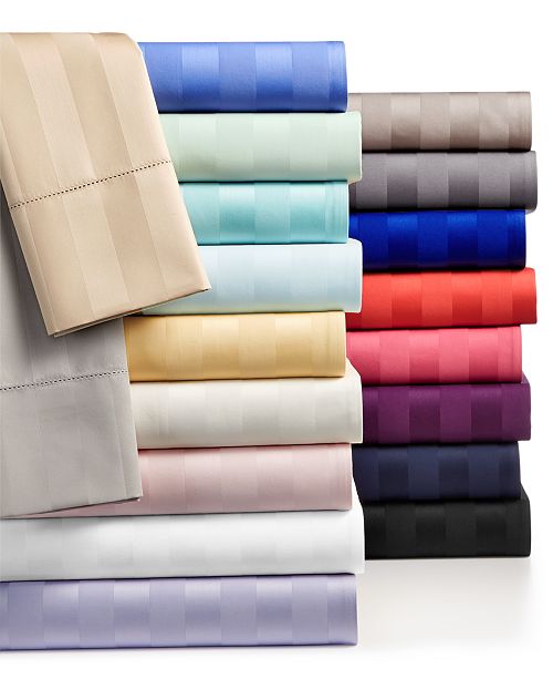 Charter Club Stripe Sheets, 550 Thread Count 100% Supima Cotton, Created for Macy&#39;s & Reviews ...