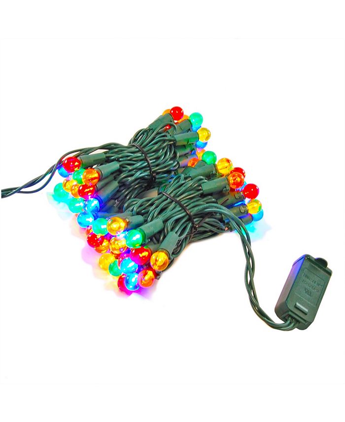 Macy's Lumabase 70 Multi Colored Plastic Globes Electric String Lights ...
