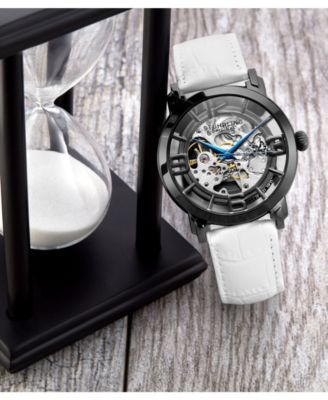 stuhrling original stainless steel gunmetal gray case watch