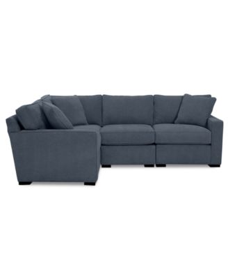 Radley Fabric 4-Pc. Sectional Sofa with Corner Piece