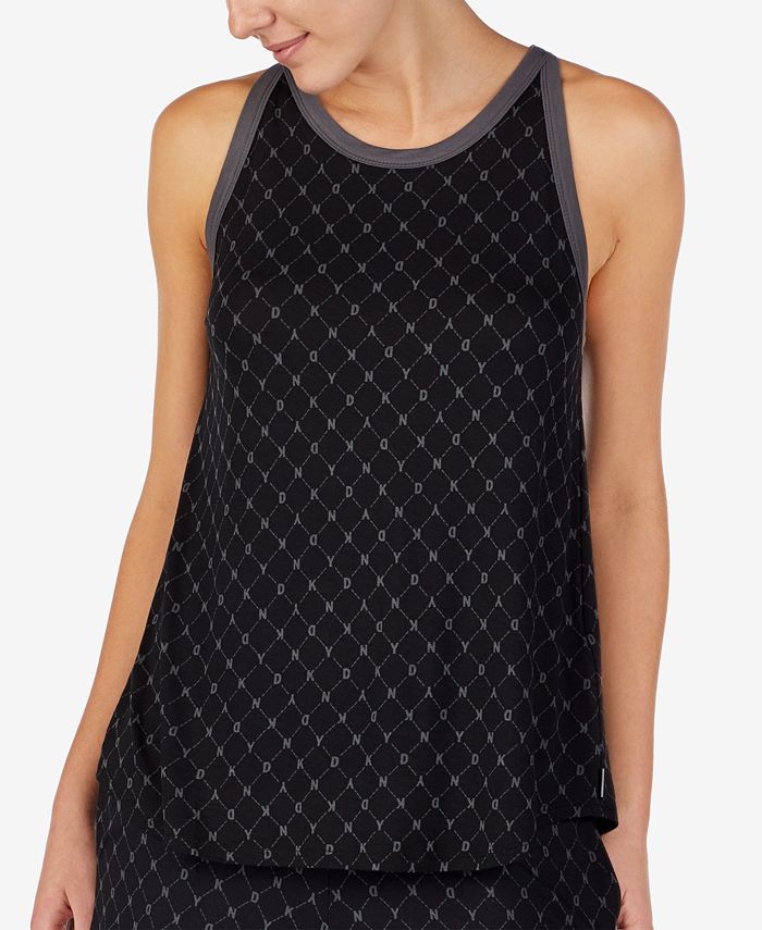 DKNY Printed Logo Knit Pajama Tank Macy's