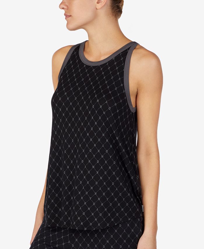 DKNY Printed Logo Knit Pajama Tank Macy's