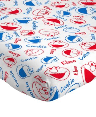 Sesame Street Elmo Cookie Squares Twin Bed in  a bag