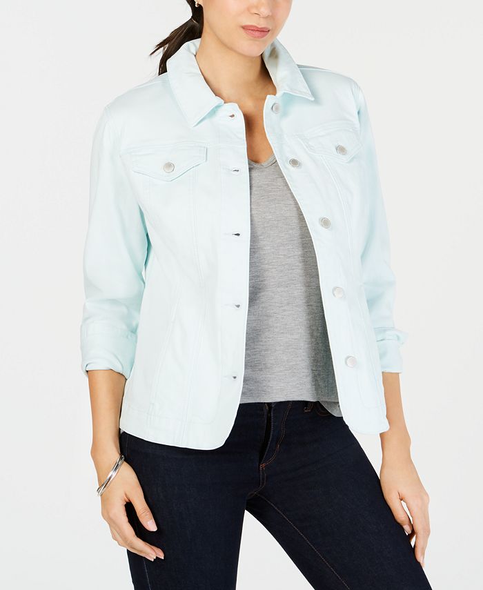 Macys charter club denim jacket discount