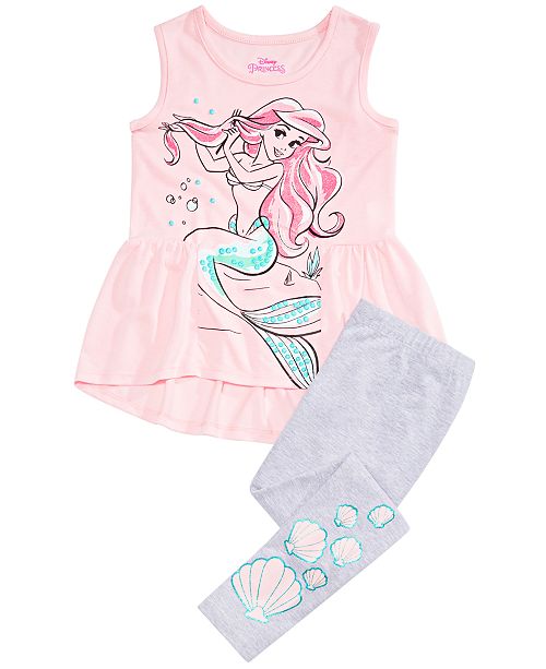Disney Toddler Girls 2 Pc Ariel Tunic Leggings Set Reviews