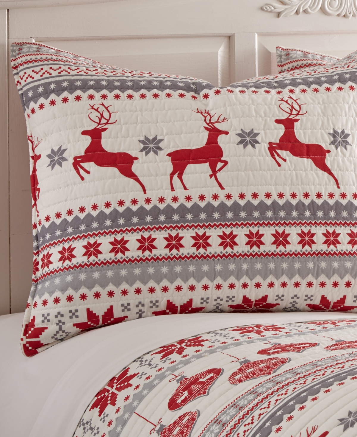 Levtex Silent Night Nordic Stripe 3-Pc. Quilt Set