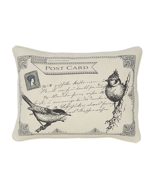Levtex Home Histoire Birds Postcard Pillow Reviews Pillows Bed Bath Macy S
