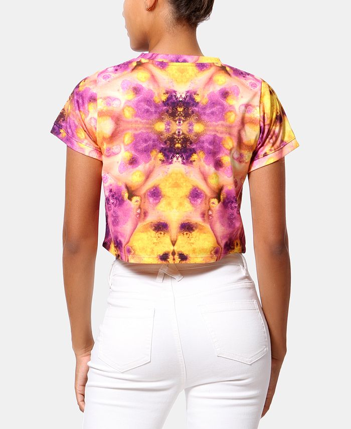 cropped tie dye t shirt