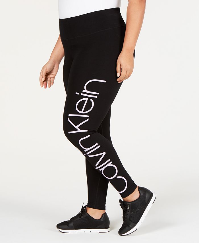 Calvin Klein Shine High-Waist Leggings - Macy's