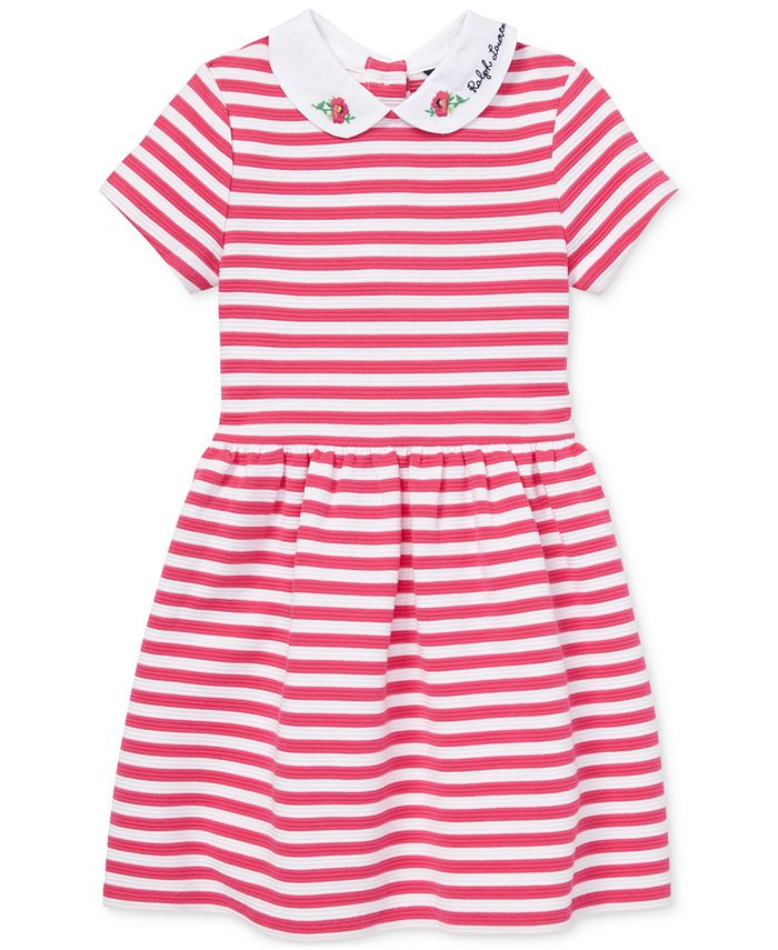 Polo Ralph Lauren Toddler Girls Ponté-Knit Striped Fit & Flare Dress ...