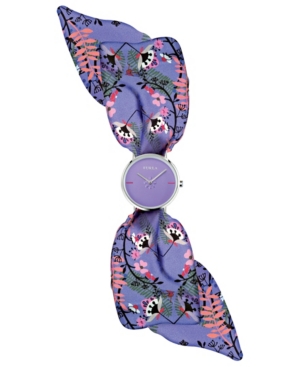 image of Furla Women-s Giada Bandeau Purple Dial Silk Watch