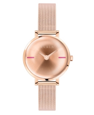 image of Furla Women-s Mirage Rose Gold Dial Stainless Steel Watch
