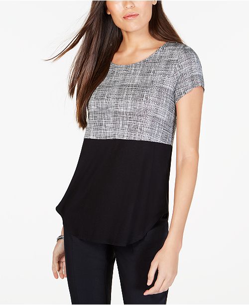 Alfani Printed T Shirt Collection Created For Macy S Reviews