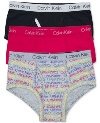 Calvin Klein HEATHER GREY Little Boys & Big Boys 3-Pk. Cotton