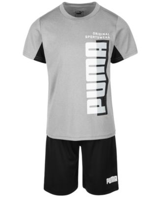 puma t shirt and shorts