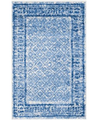 Adirondack Silver and Blue 2'6" x 4' Area Rug