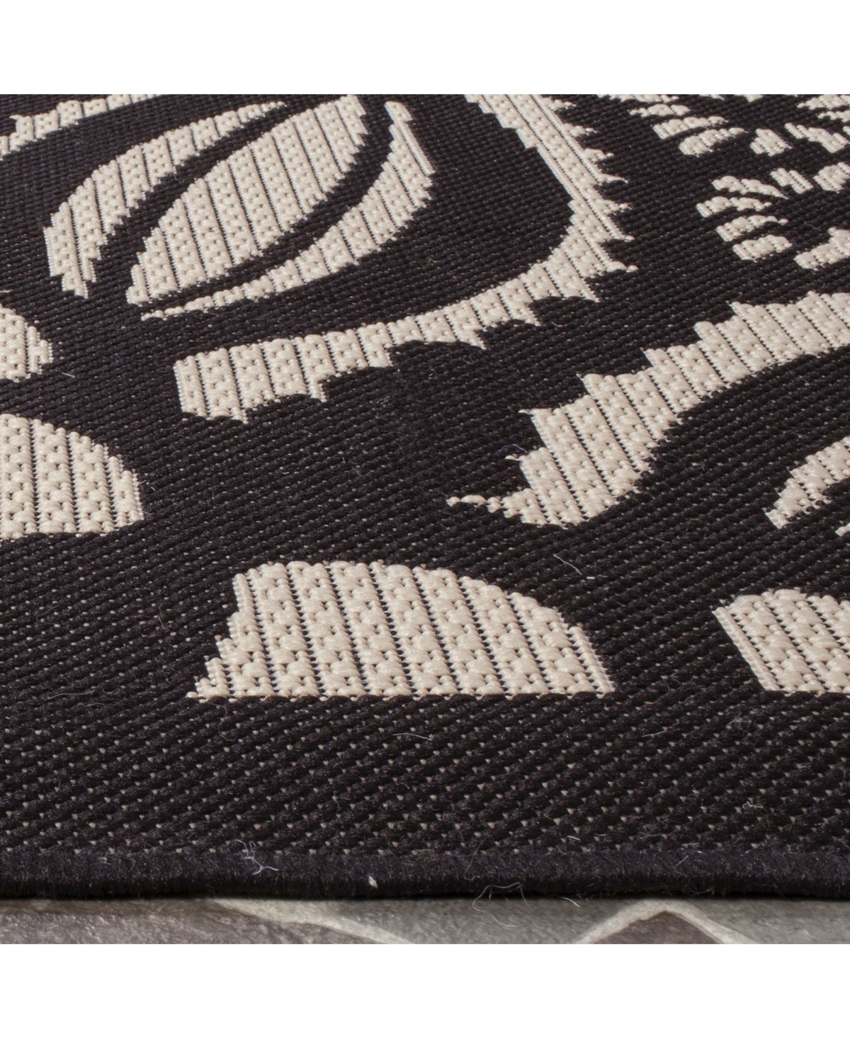 Safavieh Courtyard CY6139and Black Sisal Weave Outdoor Area Rug -/ Bl