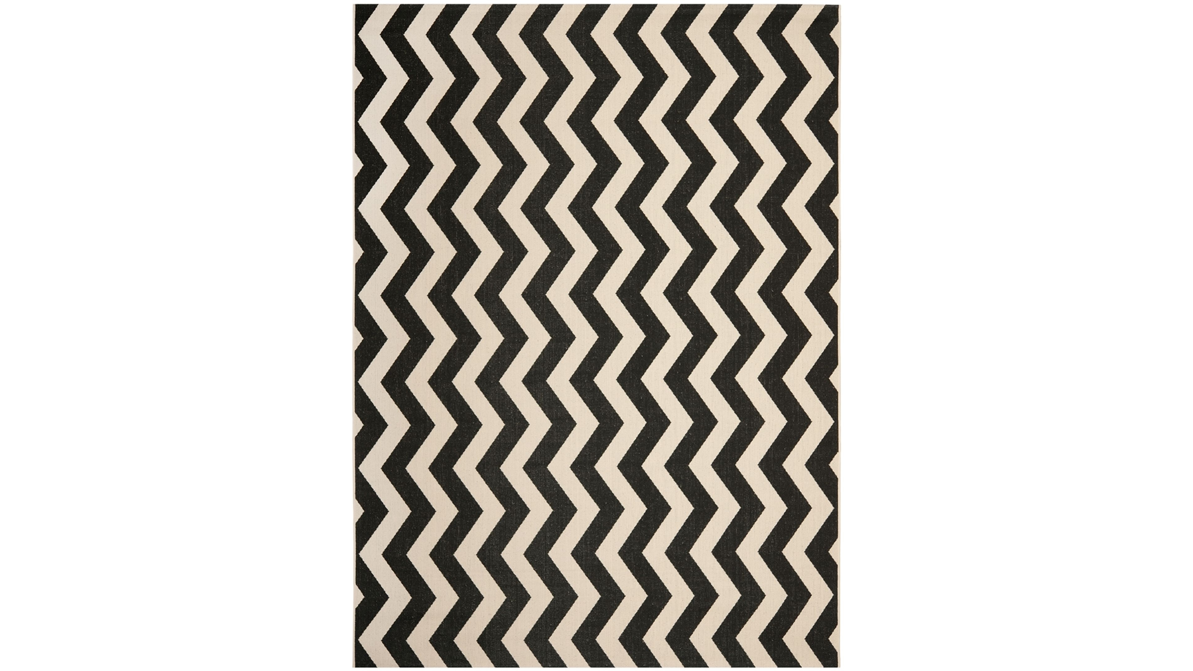 Safavieh Courtyard CY6245 Black and Beige 8' x 11' Sisal Weave Outdoor Area Rug