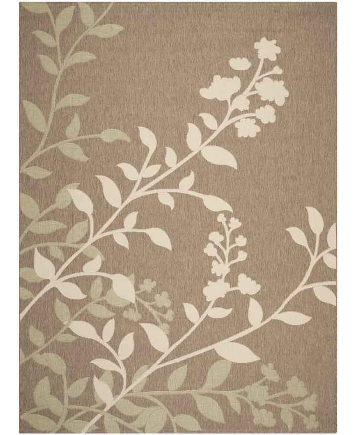 Safavieh Courtyard Brown and Beige 8' x 11' Sisal Weave Outdoor Area Rug - Brown / Be