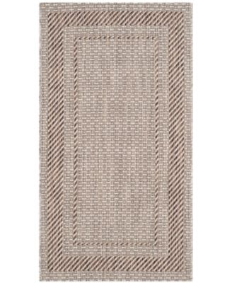 Safavieh Courtyard Beige And Brown 2' X 3'7" Area Rug & Reviews - Rugs ...