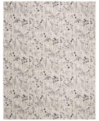 Evoke EVK284 Ivory and Gray 8' x 10' Area Rug