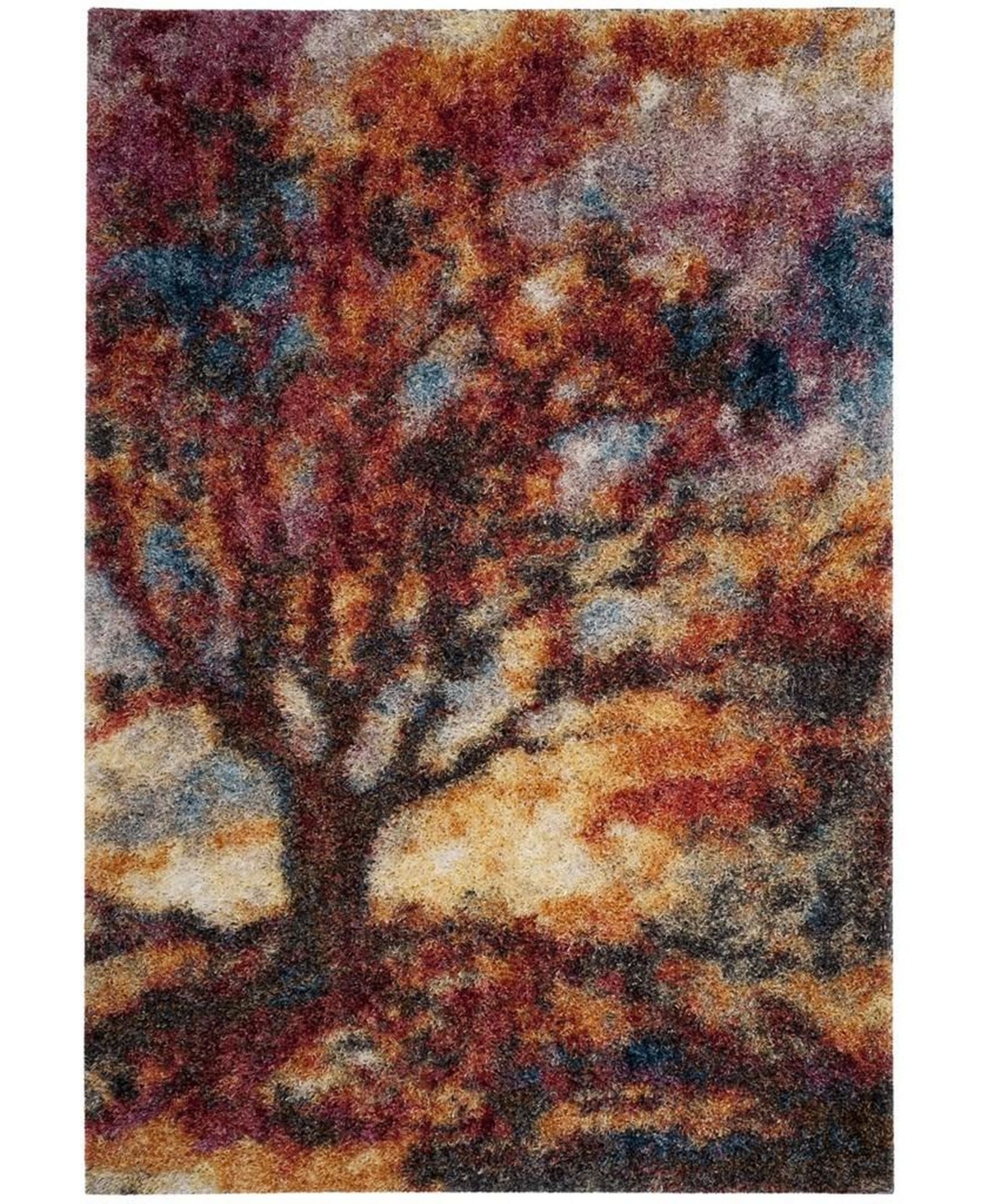 Safavieh Gypsy Rust and Blue 5'1in x 7'6in Area Rug - Rust