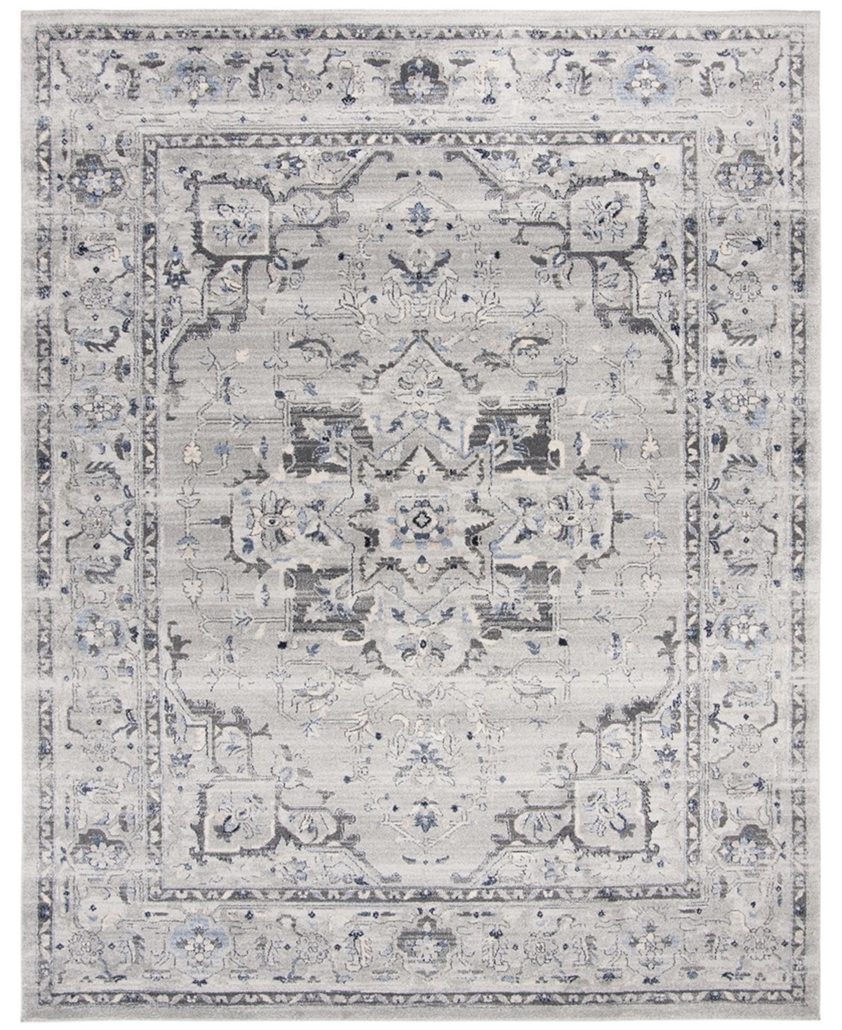Safavieh Charleston Gray and Dark Gray 8' x 10' Area Rug - Gray