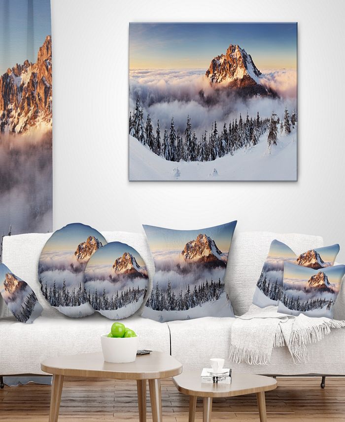 Design Art Designart Winter Mountain Landscape Photography Canvas Art ...