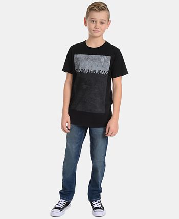 Calvin Klein - Big Boys Graphic-Print Cotton T-Shirt
