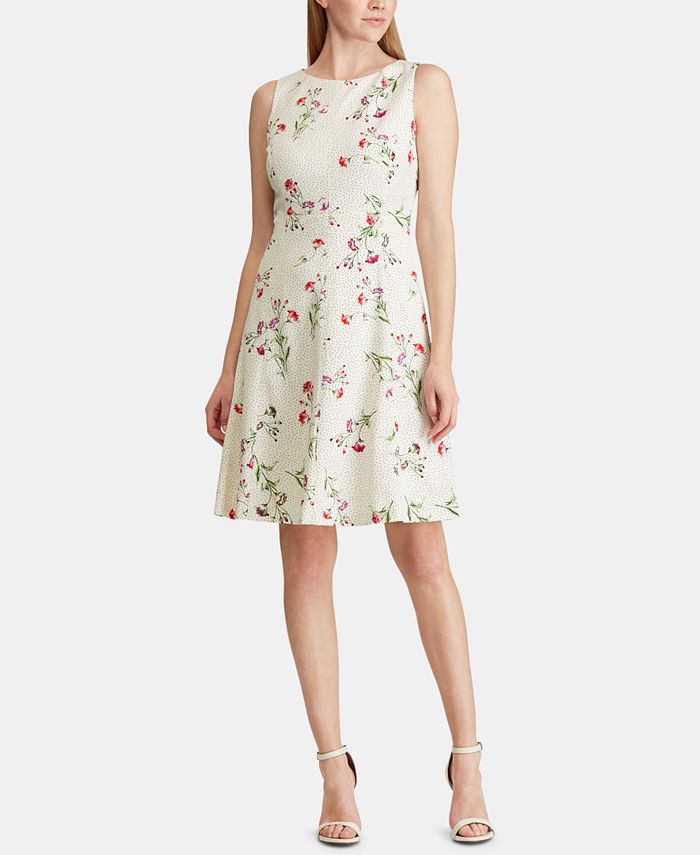 American Living Floral-Lace Dress - Macy's