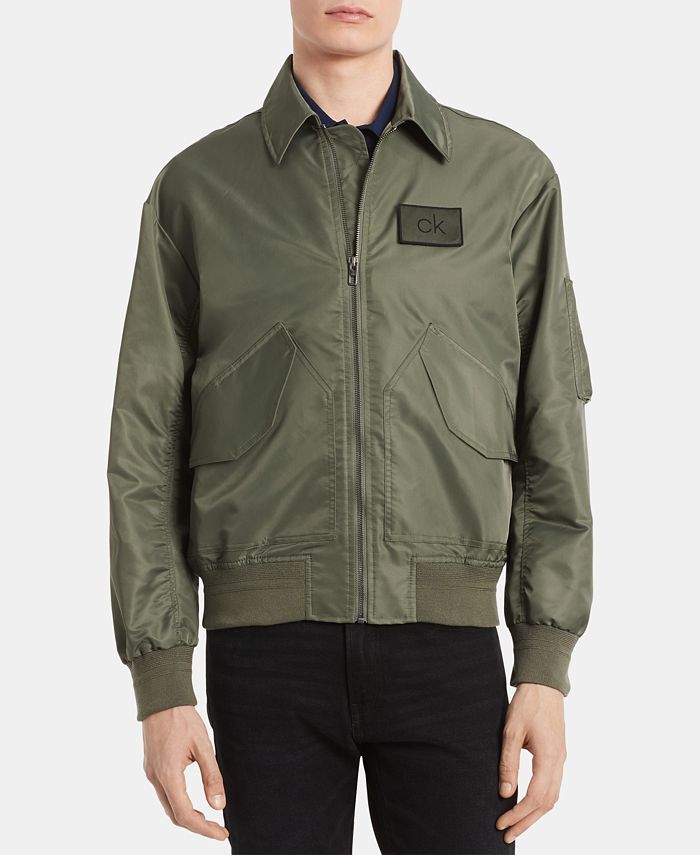 Calvin Klein Men's Water-Resistant Bomber Jacket & Reviews - Coats & Jackets  - Men - Macy's