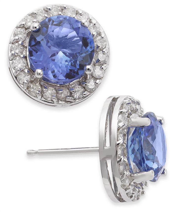 Macy's tanzanite earrings Outlet