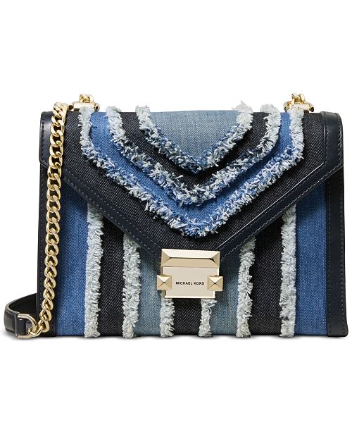 Michael Kors Whitney Denim Shoulder Bag Reviews Handbags